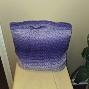 New handmade crochet star stitch handbag
